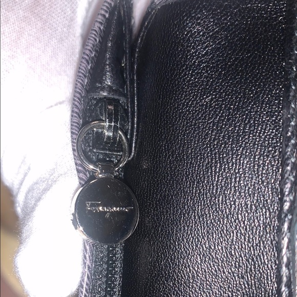 Salvatore Ferragamo Black & Gray Ombré Leather Wallet EUC - Picture 12 of 14